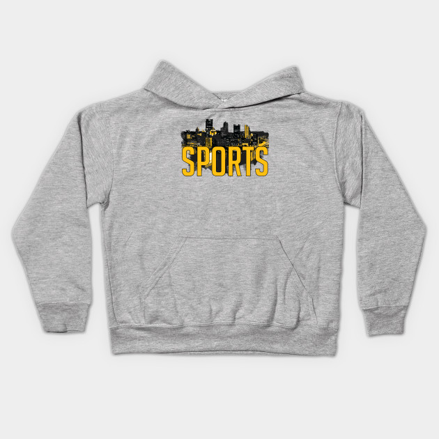 Pittsburgh Sports City Skyline Black and Yellow
